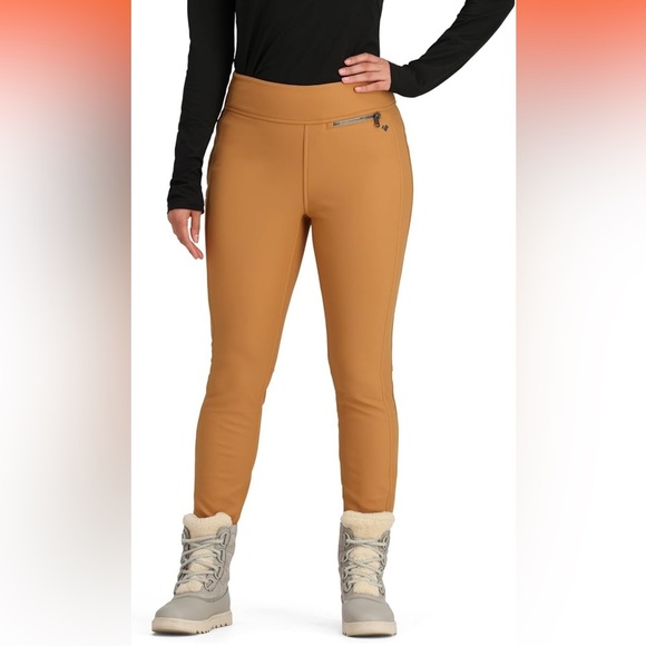 Obermeyer Jinks ITB Softshell Brown Sugar Ski Snowboard Women’s Pants Size 10 - Picture 1 of 16